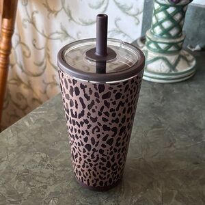 HydroJug Leopard Print Tumbler with Straw
